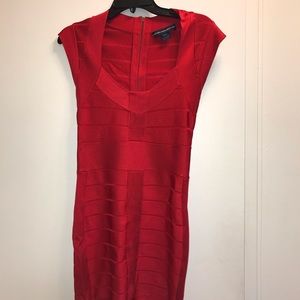 French connection sleeveless stretch knit dress
